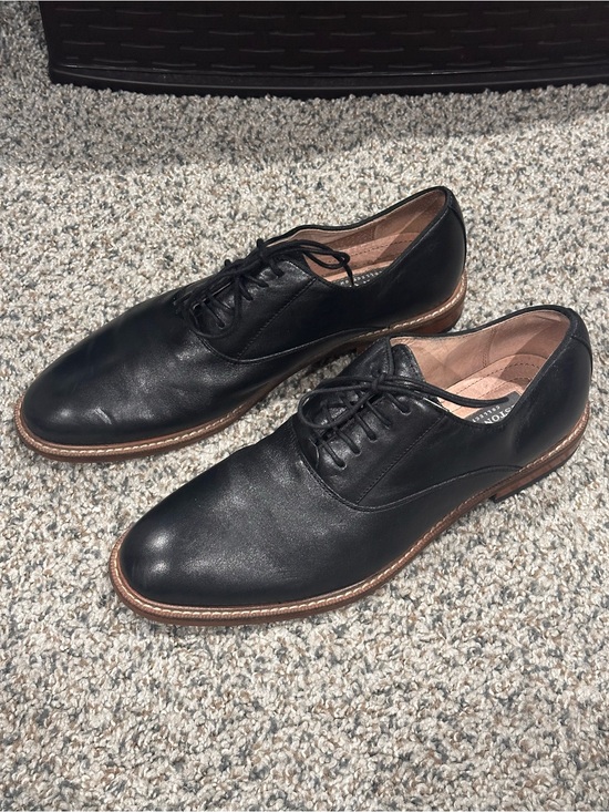 Aston Black Leather Lace-Up Slip-On Loafers main image 4
